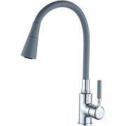 Смеситель LEDEME д/кухни серый+хром L4199-9