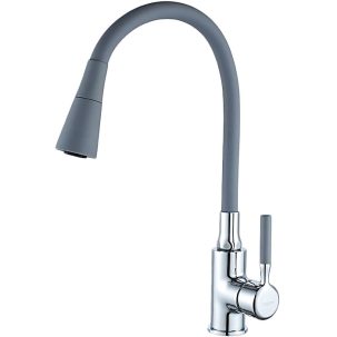 Смеситель LEDEME д/кухни серый+хром L4199-9
