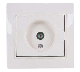 Розетка IntroTV одиночная СУ Plano слоновая кость 1-301-02