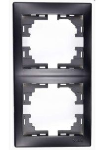 Рамка 2-ая Lezard Мира черный бархат