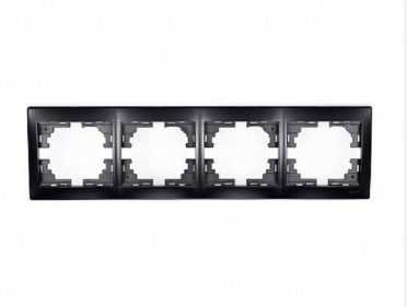 Рамка 4-ая Lezard Мира черный бархат