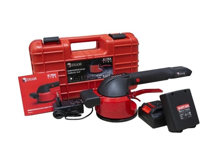 Виброприсоска для укладки плитки DIAM EX-16V 5000-12000 об/мин макс разм плитки 60х60 см