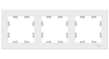 ATLASDESIGN 3-постовая РАМКА универсальная Белая