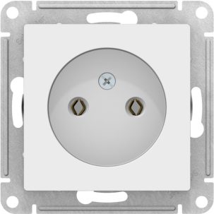 ATLASDESIGN РОЗЕТКА без заземления 16А механизм Белый