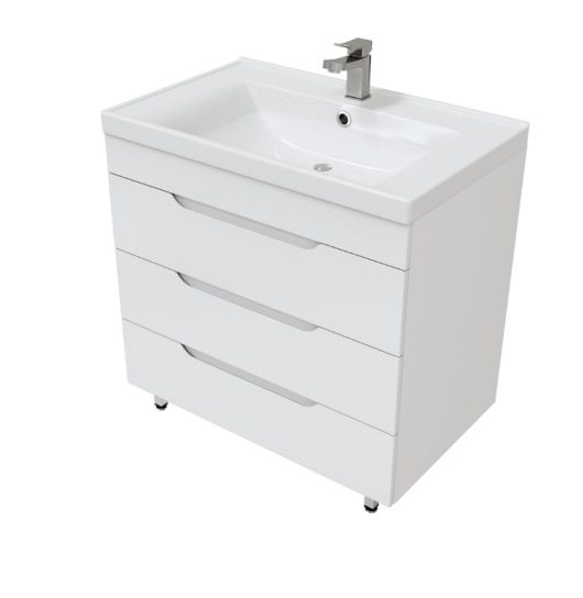 Тумба SOHO Quadro 80/2 + умывальник DEEP 80