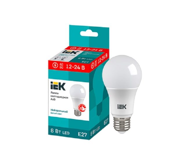 Лампа с/д низковольтная МО-12/24V 8 Вт 4К Е27