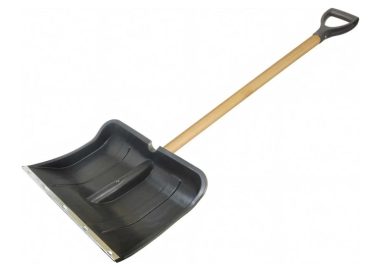 Лопата снегоуборочная 500*400 с дер чер 68106-2