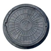 Люк полимер-композит сред. смотр колодцев (ЛПК) черный  5 Т