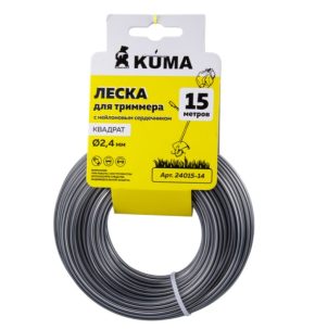 Леска квадратная 2.4 мм KUMA 24250-002 нов