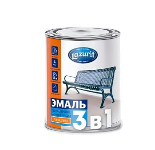 Грунт-эмаль Лазурит графит RAL7024 1.9 кг
