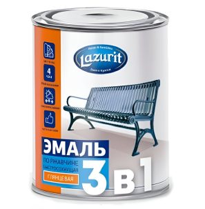 Грунт-эмаль Лазурит графит RAL7024 0.9 кг