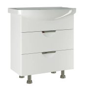 Тумба Eleganse 75 + умывальник Элеганс 75 2 ящ бел