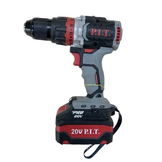 Дрель аккум бесщет P.I.T. PSВ20Н-13С/2 (20В,110Нм,13мм,2акк*4Ач ударный)