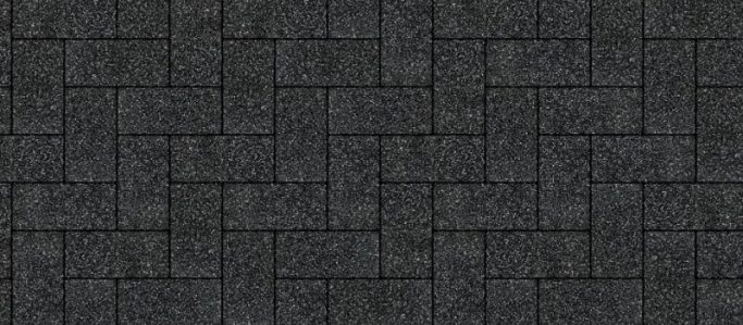 Плитка тротуарная Платцстоун Мирра Черный 100х200х45 А.1.П.45