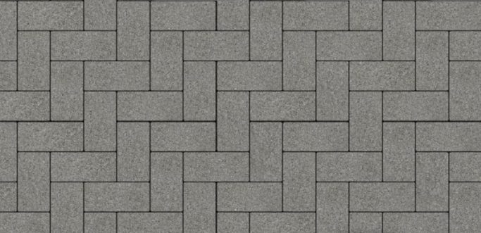 Плитка тротуарная Платцстоун Гранит Эко Серый 100х200х85