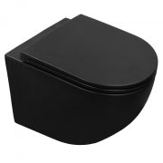 Унитаз подвесной AZARIO Grado без инсталяций AZ-0046N-MB черный матовый
