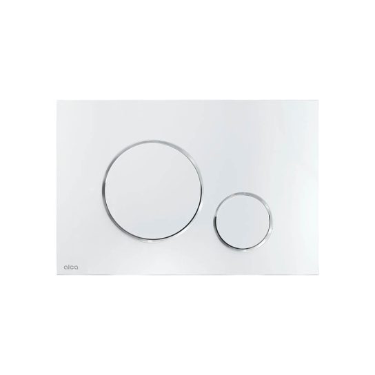 Инсталляция SET Alcaplast кнопка глянец хром М671 АМ101/1120-4