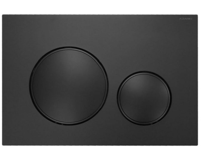 Панель смыва  Azario NEW черная матовая круглая AZ-501А (AZ-010.04)