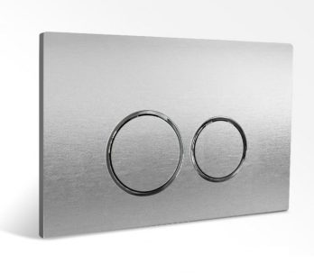 Кнопка смыва круглая Redo RD-8102 silver chrome мат нов