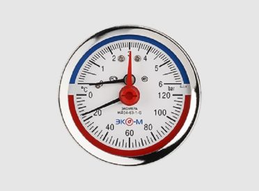 Термоманометр 0-6 бар 0-120С