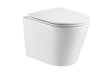 Унитаз подвесной Azario Teramo торнадо AZ-0053-UQ3-MB черный без инстал