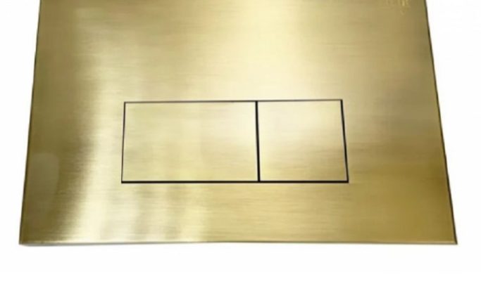 Кнопка смыва квадрат Redo Gold 0043