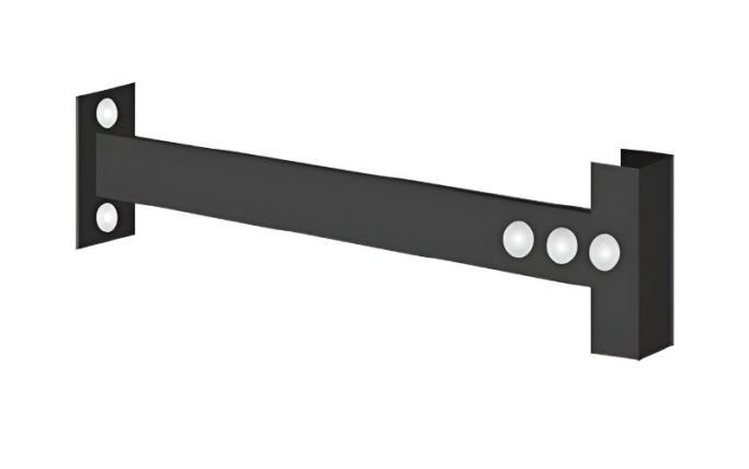 Кронштейн к стене для лестницы (черный)