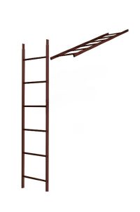 Лестница кровельн. стеновая дл.1860мм без кроншт (8017)