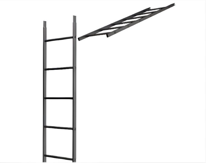 Лестница кровельн. стеновая дл.1860мм без кроншт (черный)
