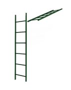 Лестница кровельная стеновая дл 1860 мм без кронштейнов (6005)