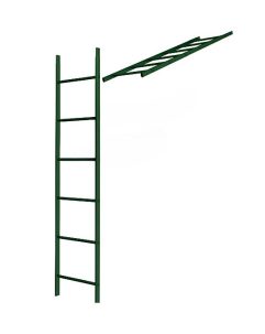 Лестница кровельная стеновая дл 1860 мм без кронштейнов (6005)