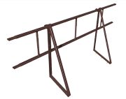 Ограждение кровельное дл.2000 мм (8017) 600 мм