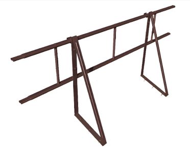 Ограждение кровельное дл.2000 мм (8017) 600 мм