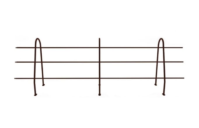 Ограждение кровельное дл.3000 мм (8017) 1200 мм