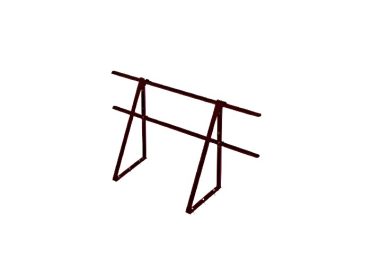 Ограждение кровельное со снегодержателем Optima 0,65х2м (для фальцевой кровли) RAL 7004