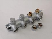 Коллектор запорный 3/4 с 4 отв. FK 3873 УЦЕНКА