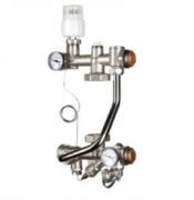 Смесительный узел д/теплого пола 130 мм COMPACT без насоса