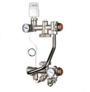 Смесительный узел д/теплого пола 130 мм COMPACT без насоса