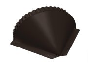 Заглушка конька круглого конусная (ПЭ-01-RR32-0,5) Satin