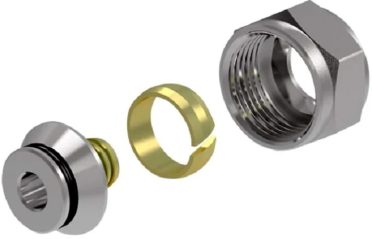 Фитинг коллект. Royal Thermo 16х2.0 евроконус ¾