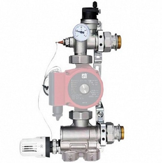 Смесительный узел Е008-3 с термогол (210/130 мм G 1 1/2) без насоса