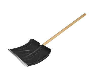 Лопата снегоуборочная 365х380 с дер чер 68101-2