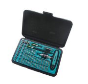 Отвертка-вор WP 96-3849 Г-образ биты голов  49шт 56426