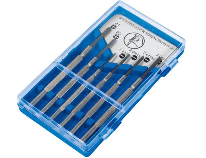 Отвертки 6 шт. CrV,жел.р.; кр.-шл. 75, 100, 150 мм  56006