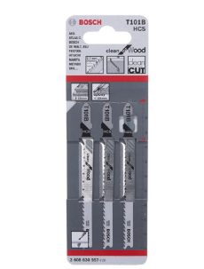 Пилки для лобзика Т101 B Bosch дерево чистый