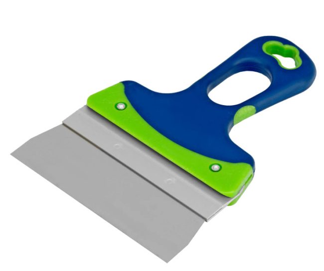 Шпатель фасад,лез. из нерж.стали,двухкомпонентная ручка 150 мм