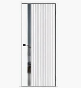 Дверное полотно 529 Белый ЭВО ПЭТ 800Г зеркало фацет