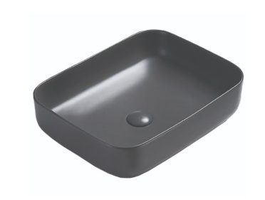 Раковина накладная Azario 500x390x130 AZ-78109МDH темно-серый матовый