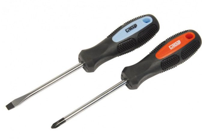 Отвертка 5х100 мм SL5 намогнич жало двух комп ручка 54774