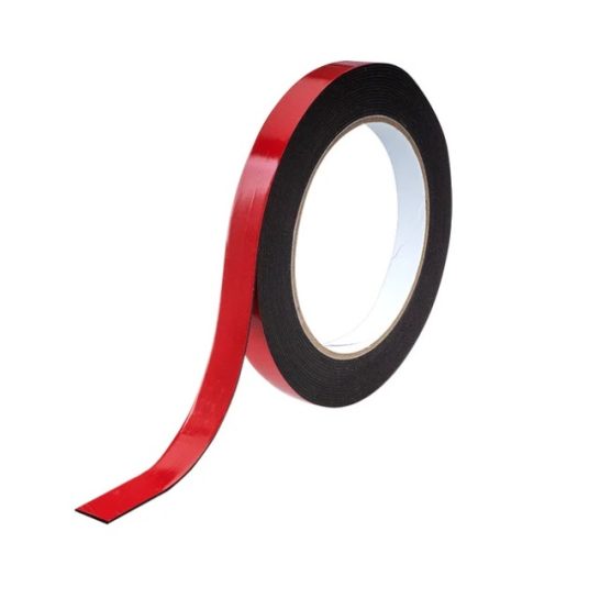 Лента двухсторонняя AURA 20х5м черная